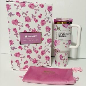 🌸 Stanley x LoveShackFancy Rose Printed Pink 40oz Tumbler